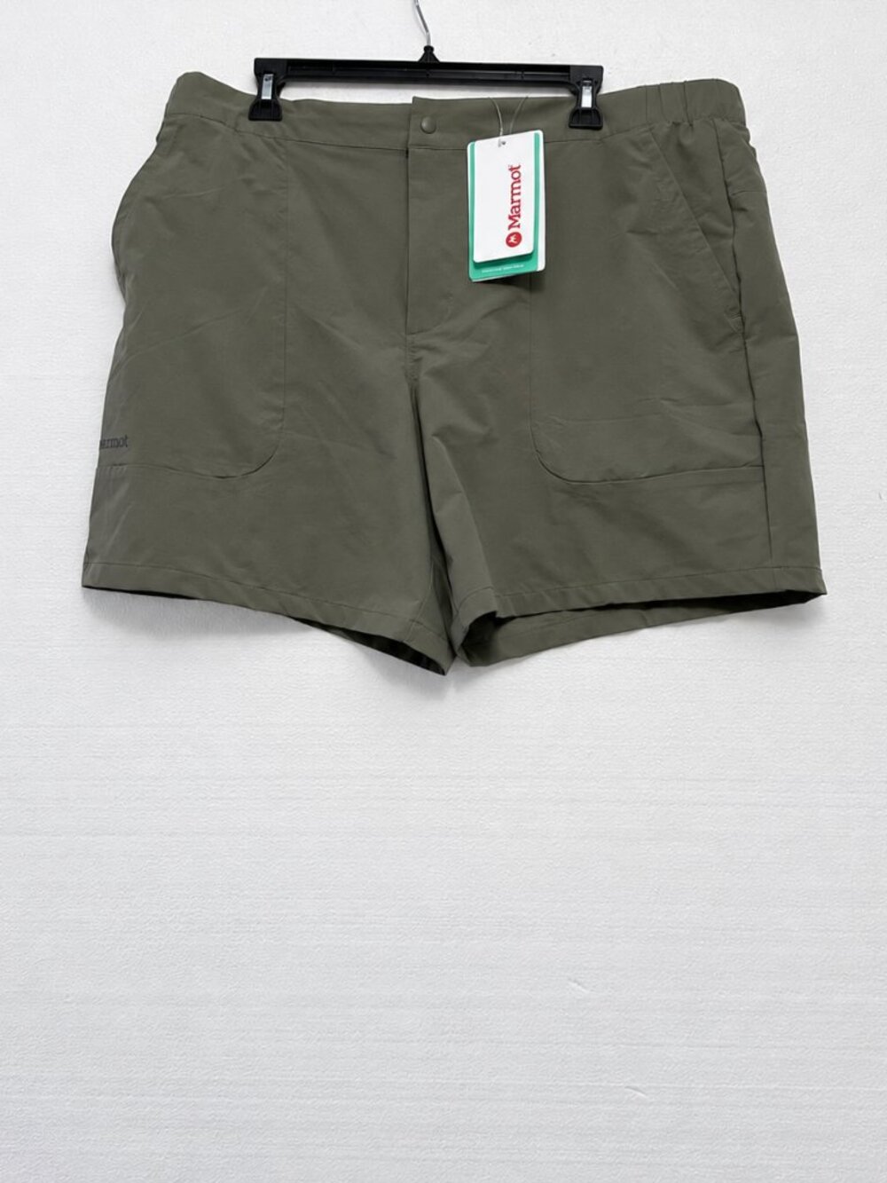 Marmot Arex UPF40 7" Brown Elastic Waist With Drawstring Men's Short Size XL
